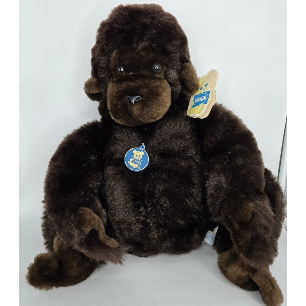DAKIN 1979 Vtg Nature Babies Sitting Gordo Gorilla 18" Plush Stuffie W/ Tags